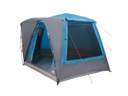 Conjunto 1 Barraca De Camping Vidaxl Azul Tafetá (420 X 420 X 227 Cm)