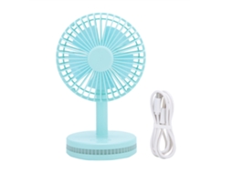 Ventilador Mini Portátil Usb Recarregável Azul