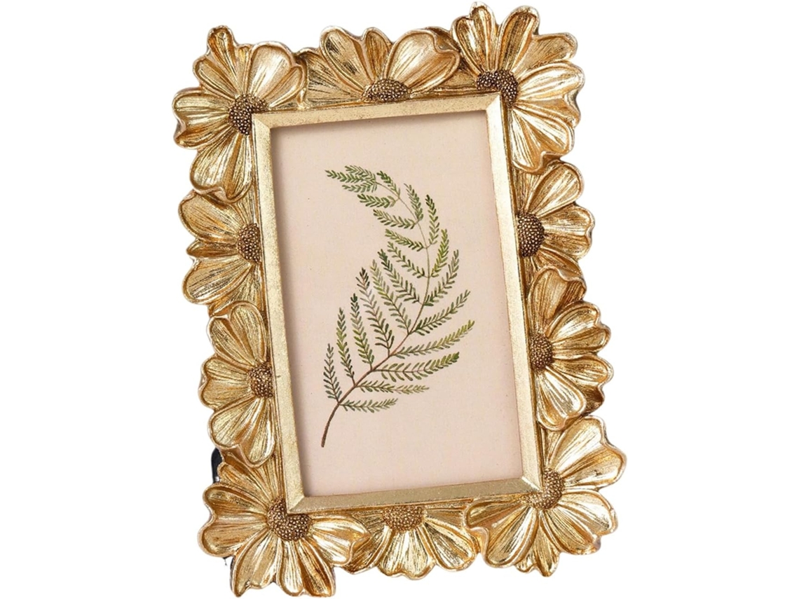 Moldura Clássica Francesa Gerbera Em Resina, Para Exibição Vertical E Horizontal E Para Decoração De Casa