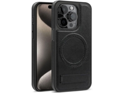 Capa Magsafe para iPhone 14 pro max VEANXIN Pele Preto
