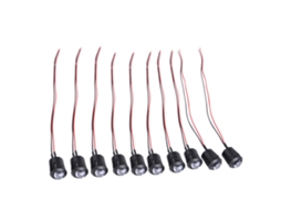 10 Peças de Lâmpadas Led 12v 10mm Pré cabeadas Constantes com S/MARCA