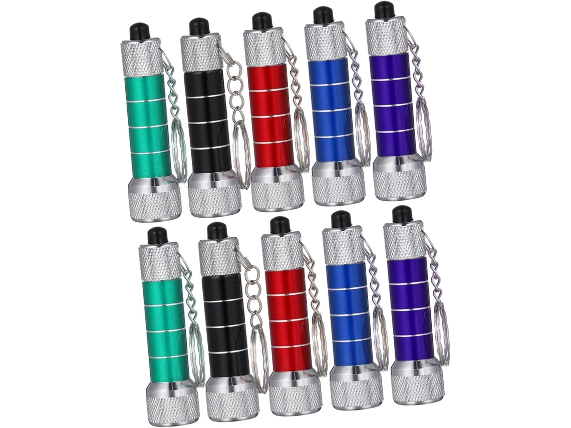 10 Mini Lanternas Led Potentes, Design Portátil Para Chaveiro E Liga