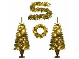 Christmas Tree Set, Christmas Tree Sets Vidaxl Verde Pvc (n/a)