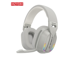 Fone de Ouvido MDUG para jogos, circum aural, Bluetooth, microfone, RGB, baixa latência