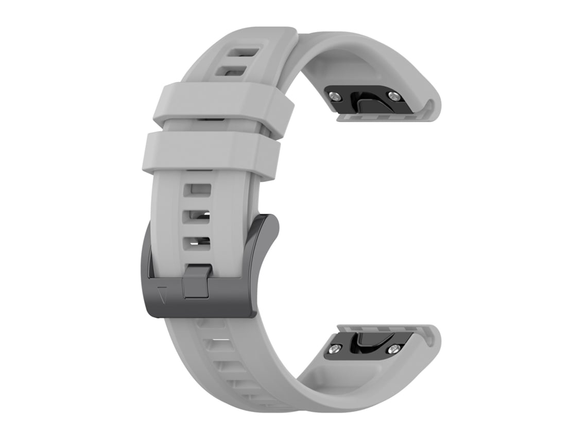 Lurelia Pulseira De Silicone Reposição Com Liberação Rápida, Compatível Garmin Fenix ​ ​ ​ ​ 7x/ Solar/ 6x (26 Mm), Cinza ()