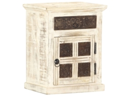 Bedside Cabinet, Bedside Cabinets Vidaxl Branco Madeira (n/a)