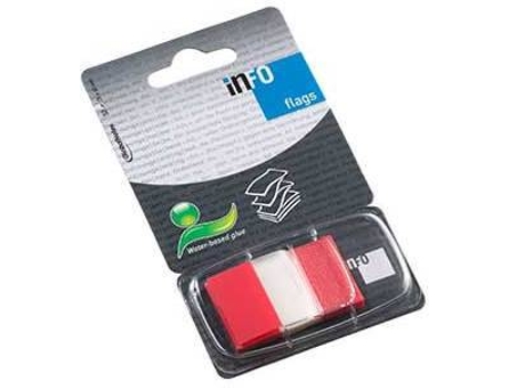 Separador Index Marcador 25x43mm 50 Folhas Vermelho