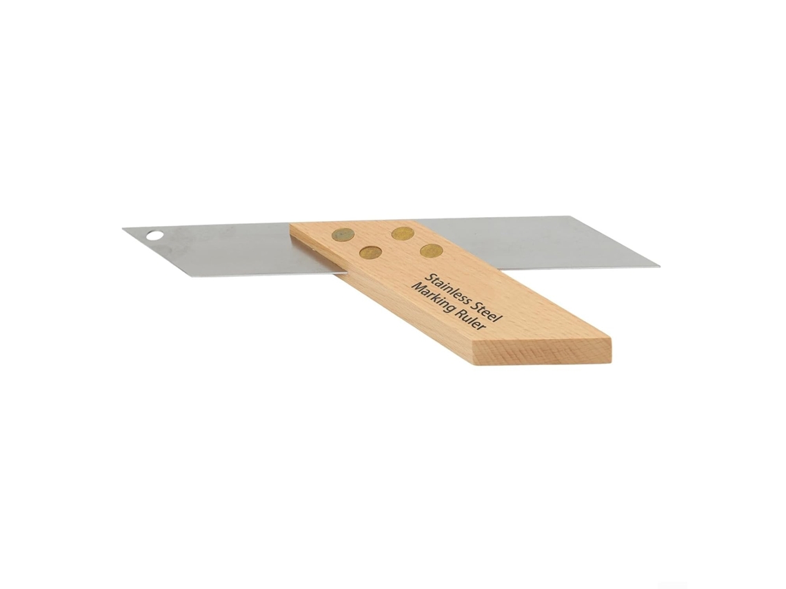 Conjunto De Régua Angular Aço Inoxidável 135 Graus Com Estribo Cobre Para Projetos Precisos Em Construção E Engenharia