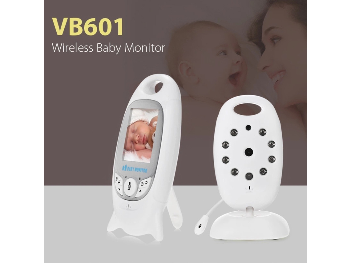 Monitor Bebê Com Tela De 2", Câmera E Áudio, Visão Noturna Infrarrova, Áudio Bidirecional E 8 Músicas De Berço