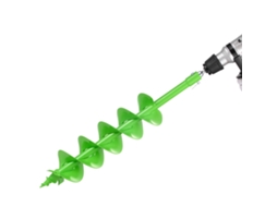 Broca helicoidal 150 x 800 mm para plantio de bulbos Vevor Green