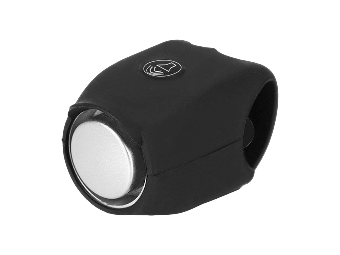 Buzina Elétrica Para Bicicleta 120db Silicone Elástico Com Bateria Buzzer Alarme Moto Preto