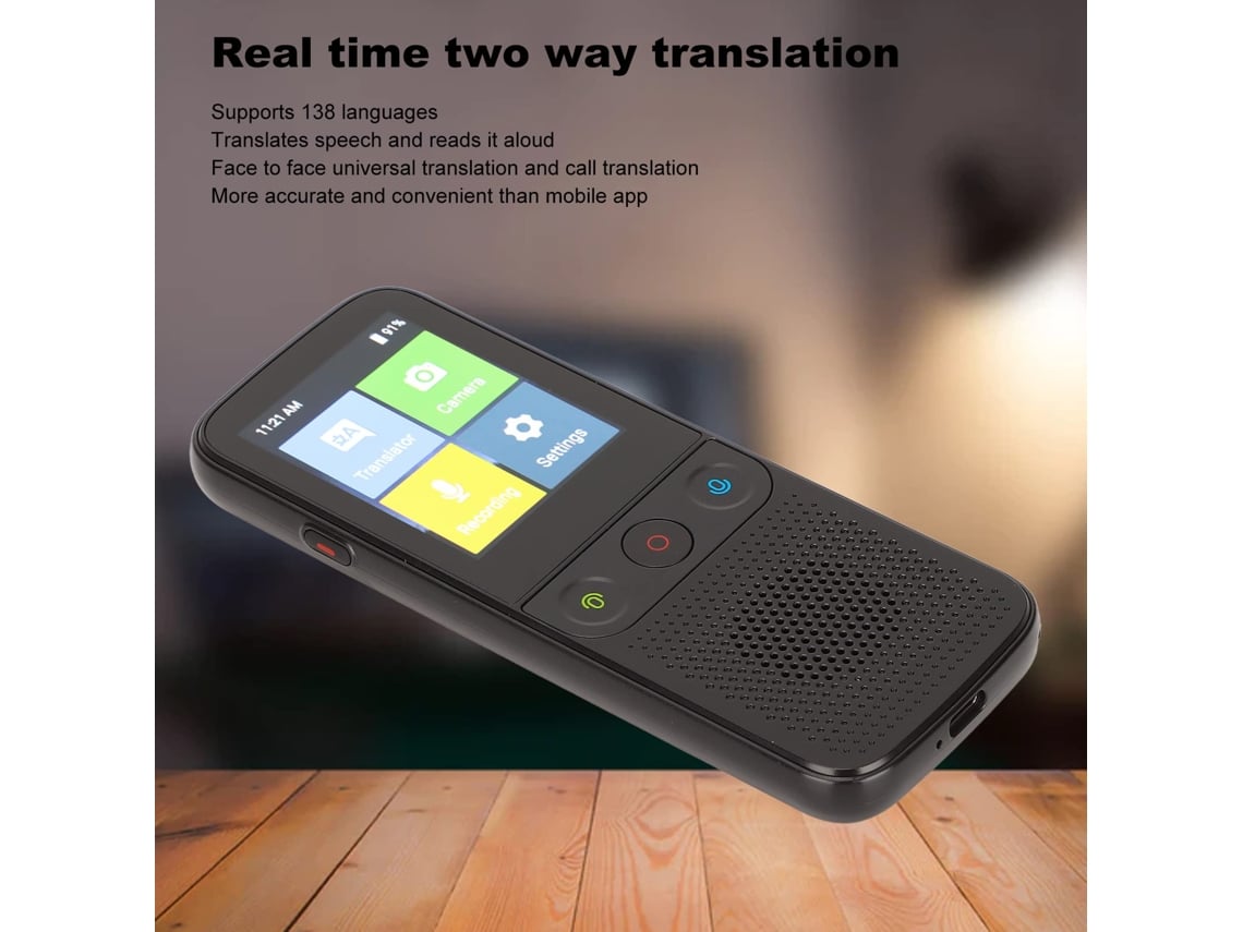 Dispositivo portátil tradutor de idiomas - dispositivo de tradução  multilíngue, dispositivo tradutor de voz instantânea bidirecional,  dispositivo