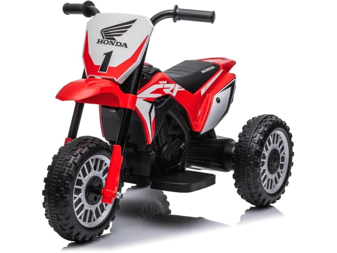 Moto Eletrico Infantil - Honda Crf450 - 6v - 1 A 3 Anos - Vermelho