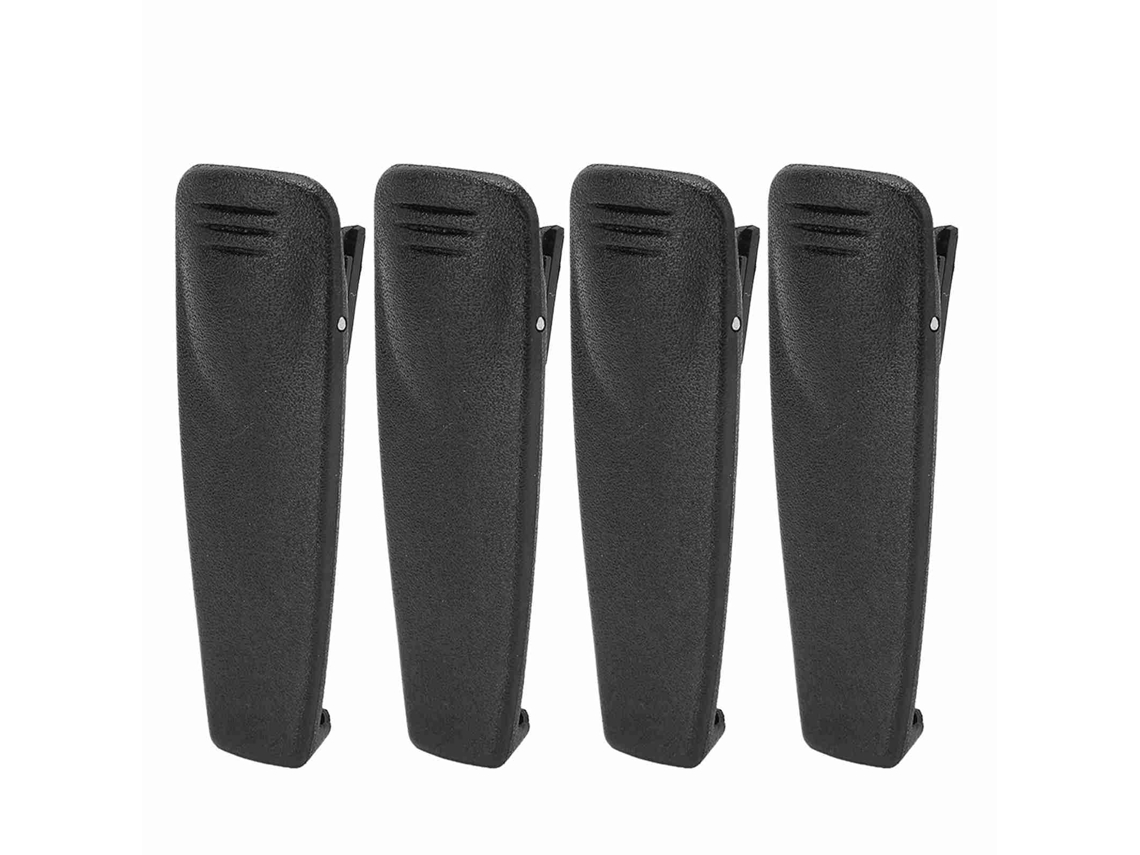 Conjunto de 4 Clips Mali de Cinto para Rádio, 2 Vias, Portátil, Substituto para Motorola Drv2020 Xtni Cp1800, Preto