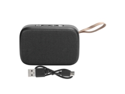Mali caixa de Som Bluetooth Subwoofer Portátil com Rádio Fm Usb Estéreo Sem Fio Cor Café