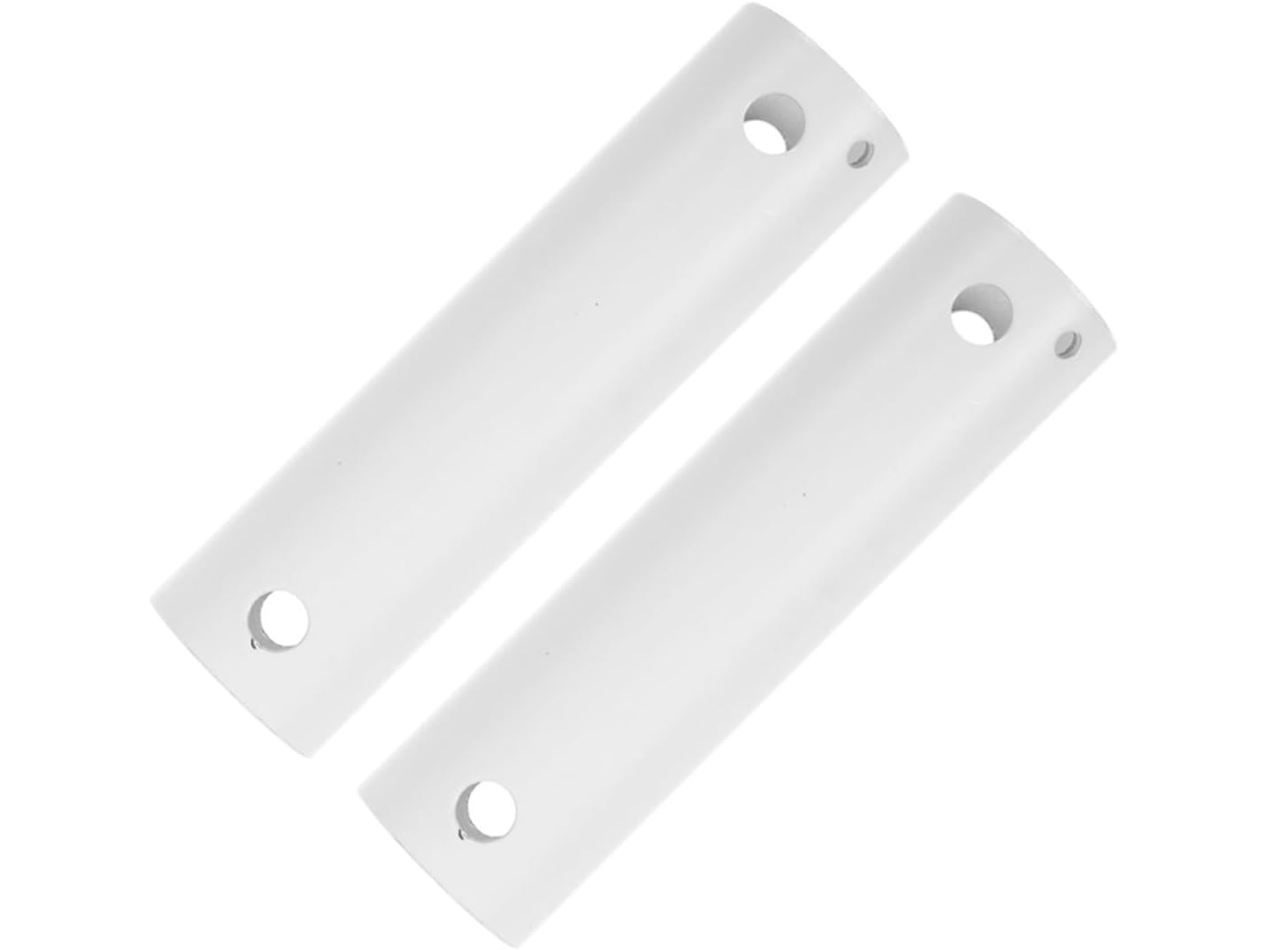 2 Hastes Extensoras De Ferro Branco Para Ventilador Teto 20cm,
