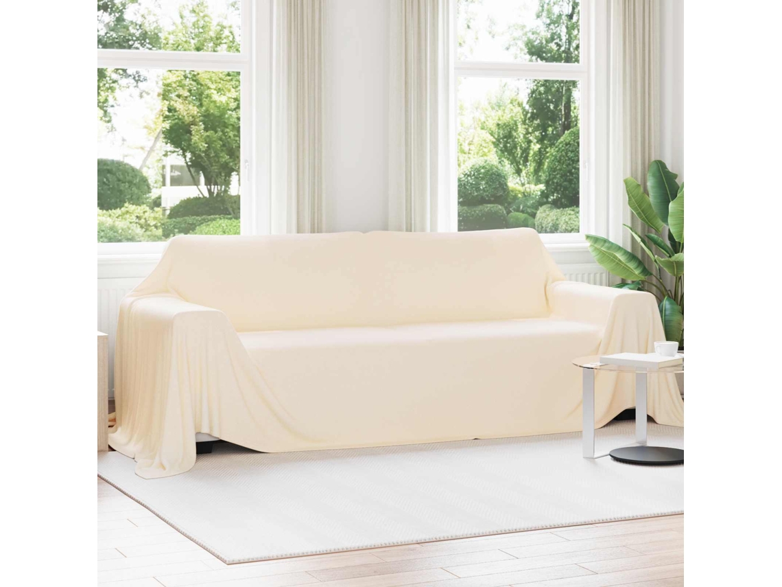 Vidaxl Manta Creme 350 X 270 Cm 1.3 Kg Lã