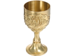 Copo Térmico Vintage Em Metal Bronze Antigo, Tamanho Pequeno De 100ml