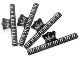 Clipes Multifuncionais Em Abs Preto Para Partituras, Com Design Elegante E Exclusivo, Ideais Para Estantes De Partitura