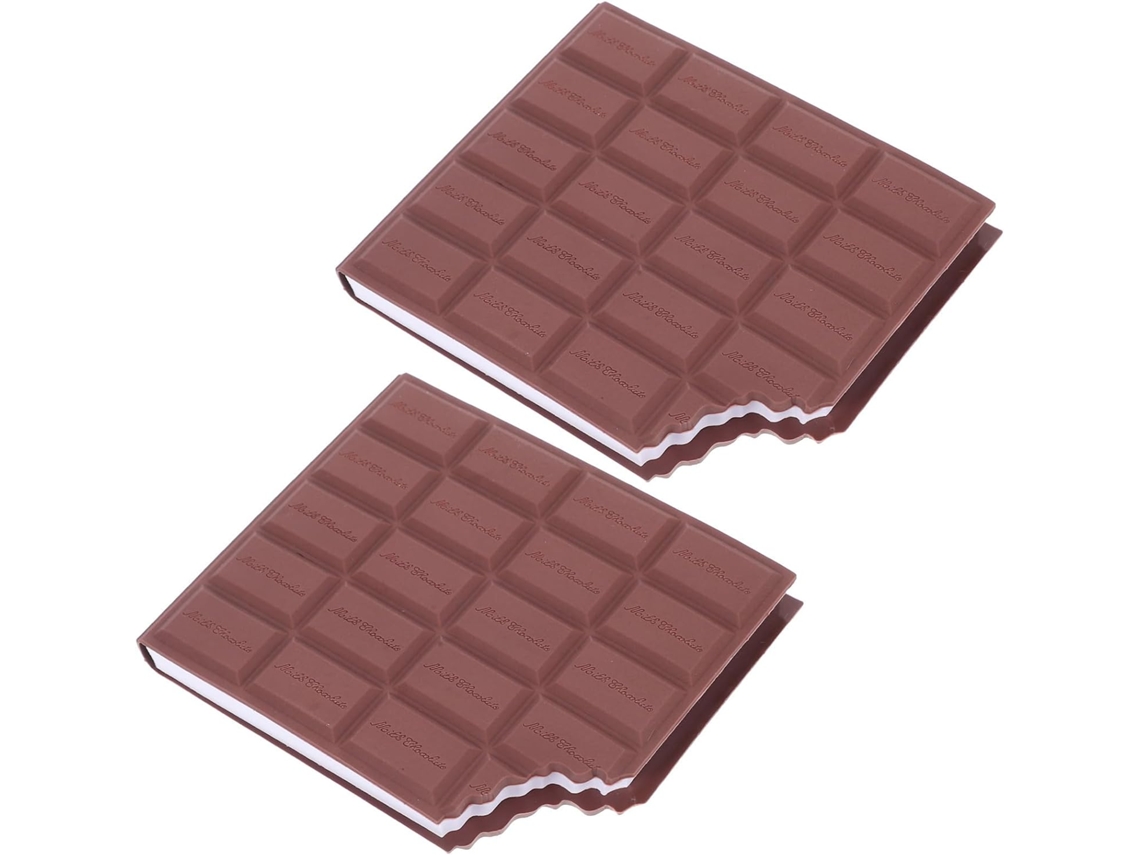 Bloc-notes Parfumé De Chocolat Format Poche Créatif Papier Adhésif Fort Et Retrait Propre 2pcs Para Maison Et