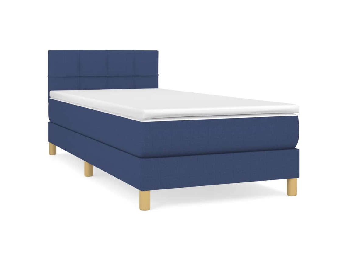 Box Spring Bed, Box Spring Beds Vidaxl Azul Tecido (80 X 200 Cm)