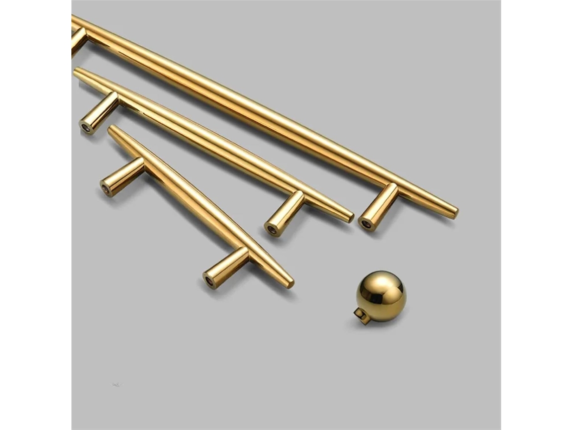 Puxadores De Liga Zinco Dourado Para Gavetas Móveis, Puxadores E Maçanetas Para Armários De Cozinha, 1 Peça Cor Pd 96mm
