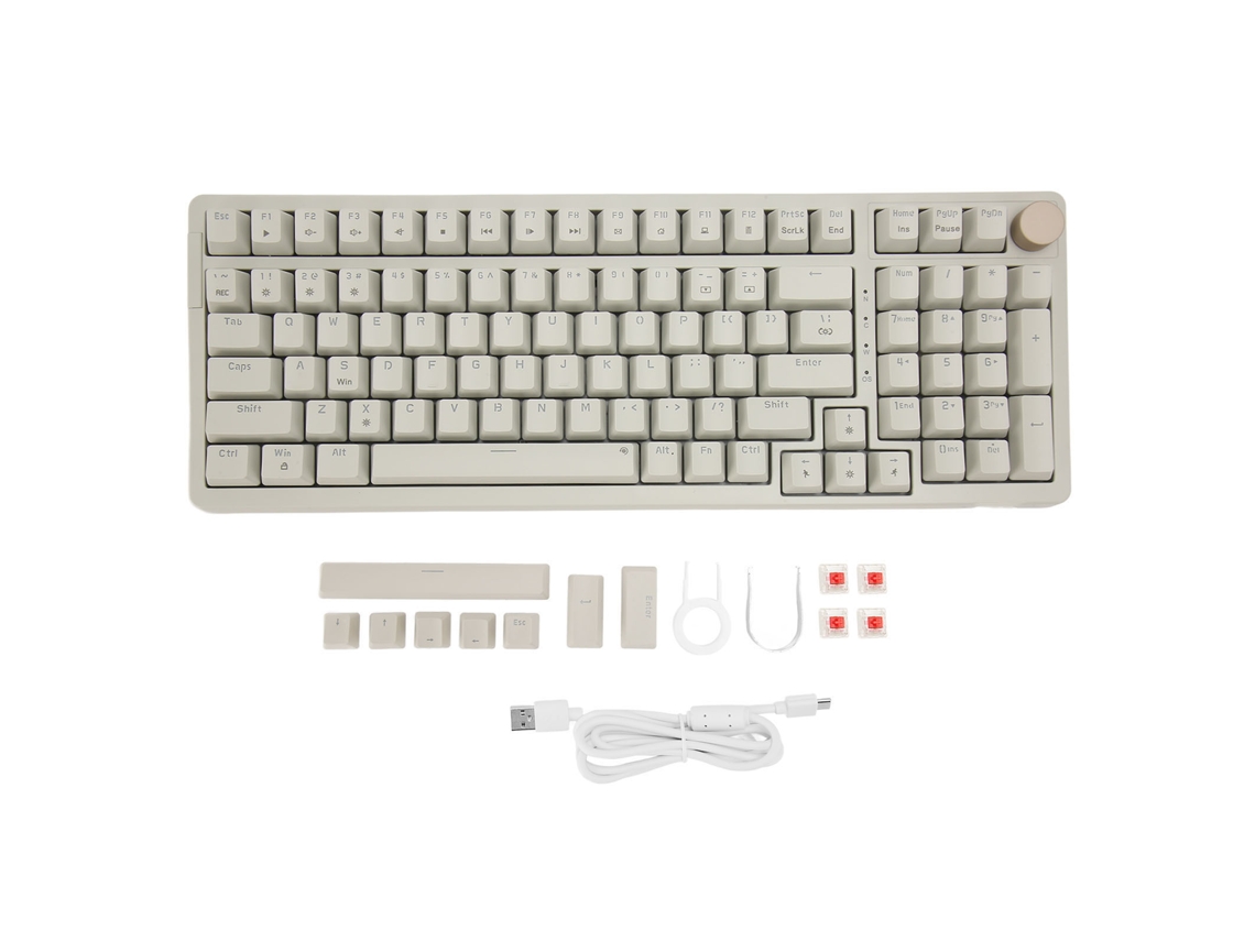 Teclado Mecânico LAXISCREED (rolagem Completa de N tecas, Hot swappable, Estrutura Gasket)