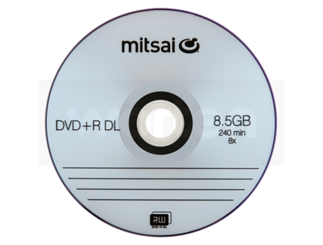 Dvd R Dl Mitsai 8 5gb 8x Worten Pt