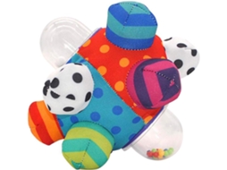 Bola De Pelúcia Multicolorida Para Bebês De 0 A 1 Ano, Leve E Sensorial Para Estimular A Preensão.