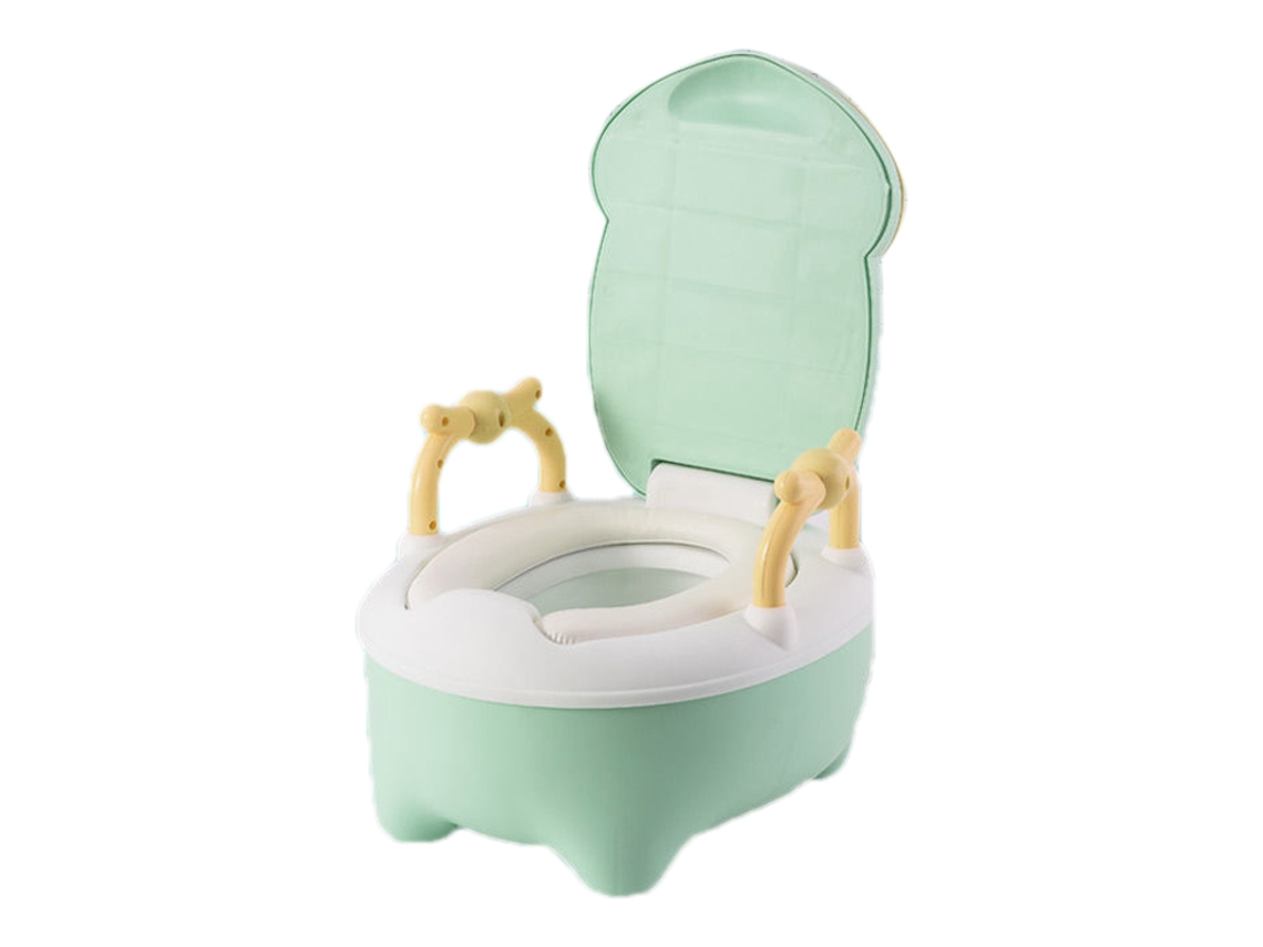 Mali vaso Sanitário de Treinamento para Bebê Design Elevado Fácil de Limpar Sem Odor Verde