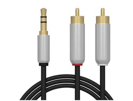 Cabo Jack 3.5Mm Macho 2X Rca Macho 5 M Qualidade