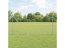 Vidaxl Cerca De Arame Soldado Com Espinhos 50 X 1,2 M Aço Galvanizado