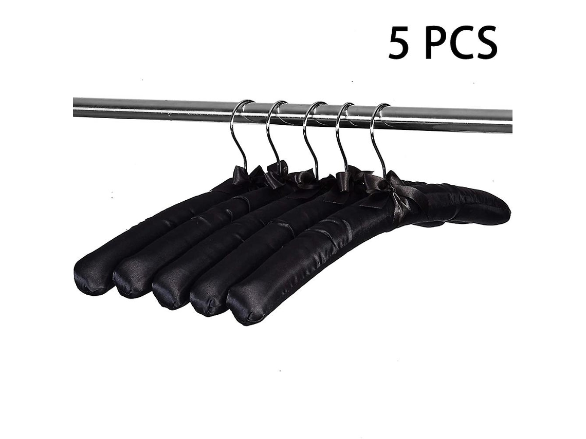 Pacote com 5 Cabides de Cetim com Enchimento para Suéteres BRILVIBERA