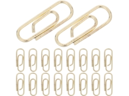 200 Mini Clipes de Metal Dourado, Clipes de Papel de Metal de 15mm para Organização de Documentos, Escritório e Escola