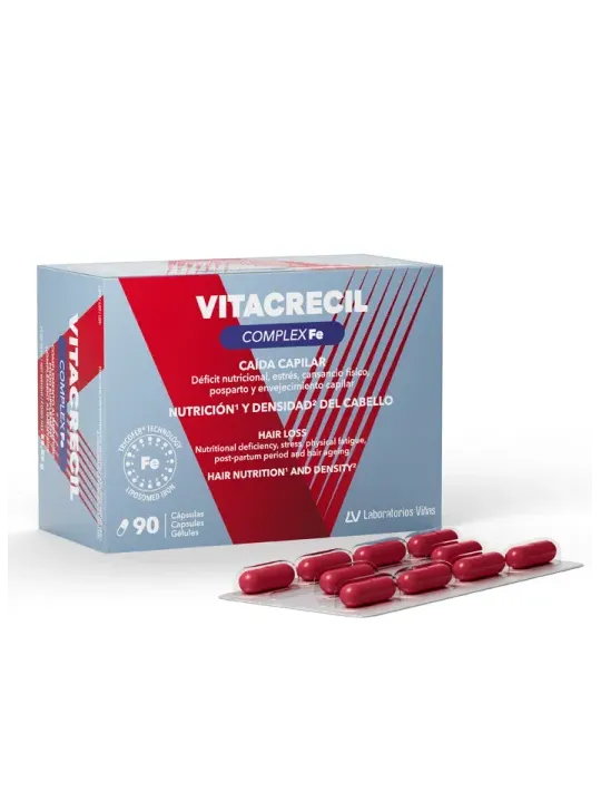 Laboratorios Viñas Vitacrecil Complex Fe 90 Cápsulas
