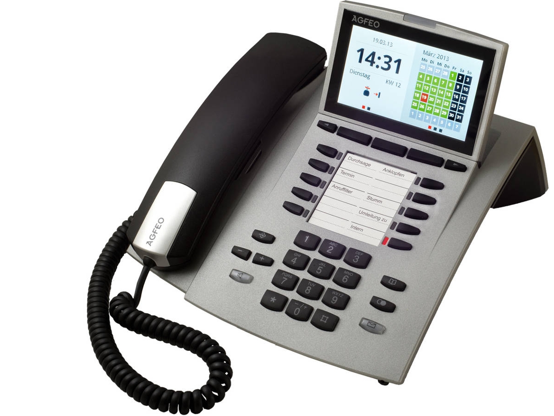 Telefone com fio AGFEO St 45 Prateado