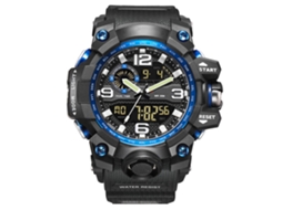 Relógio Esportivo Masculino Com Tela Digital Iluminada E Pulseira De Plástico Impermeável