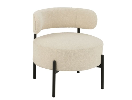 Poltrona Confortável Para Sala Natural 63x63x68 Cm Jline