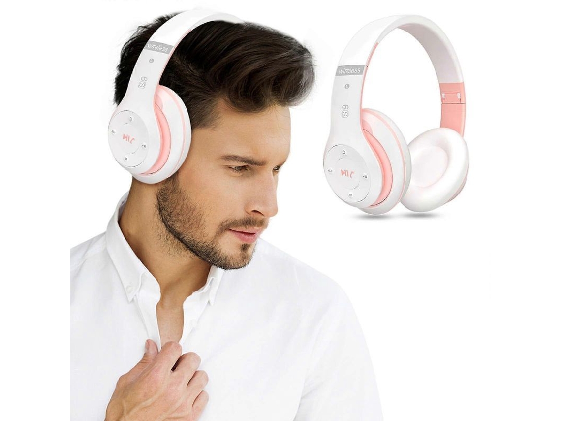 Fones Bluetooth Headworn Estéreo Chamada Dourado S/MARCA