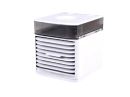 Mini Ventilador MDUG de pescoço, sem hélices, USB, fluxo forte, silencioso, branco