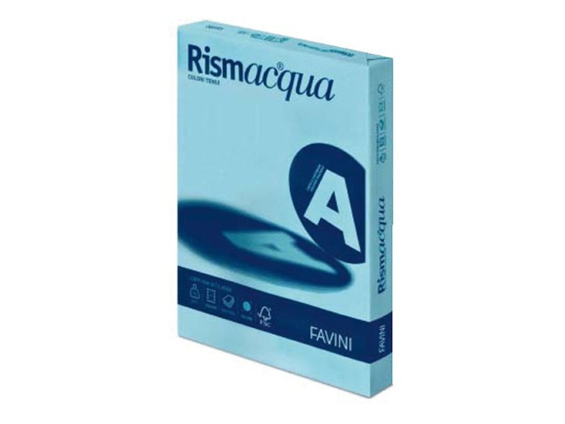 Papel FAVINI Rismacqua para impressora jato de tinta A3 297X420 Mm 200 folhas azul