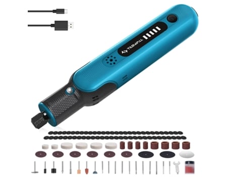 Kit de Ferramentas Rotativas Sem Fios TILSWALL W402 8V com Acessórios de 105 Unidades