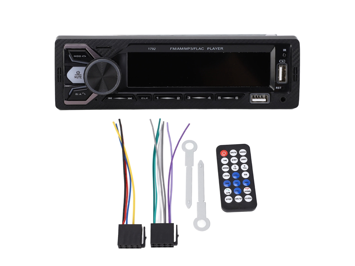 Rádio Mp3 Para Carro, Conexão Bluetooth Dupla, 7 Luzes Coloridas, Assistente De Voz Inteligente, Carregamento Usb, Receptor Estéreo Para Carro