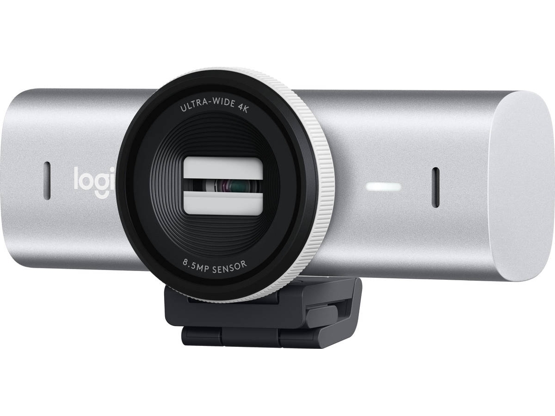 Webcam LOGITECH MX Brio (Outlet Caixa Aberta - 4K - UHD - USB Tipo-C - Pale Grey)