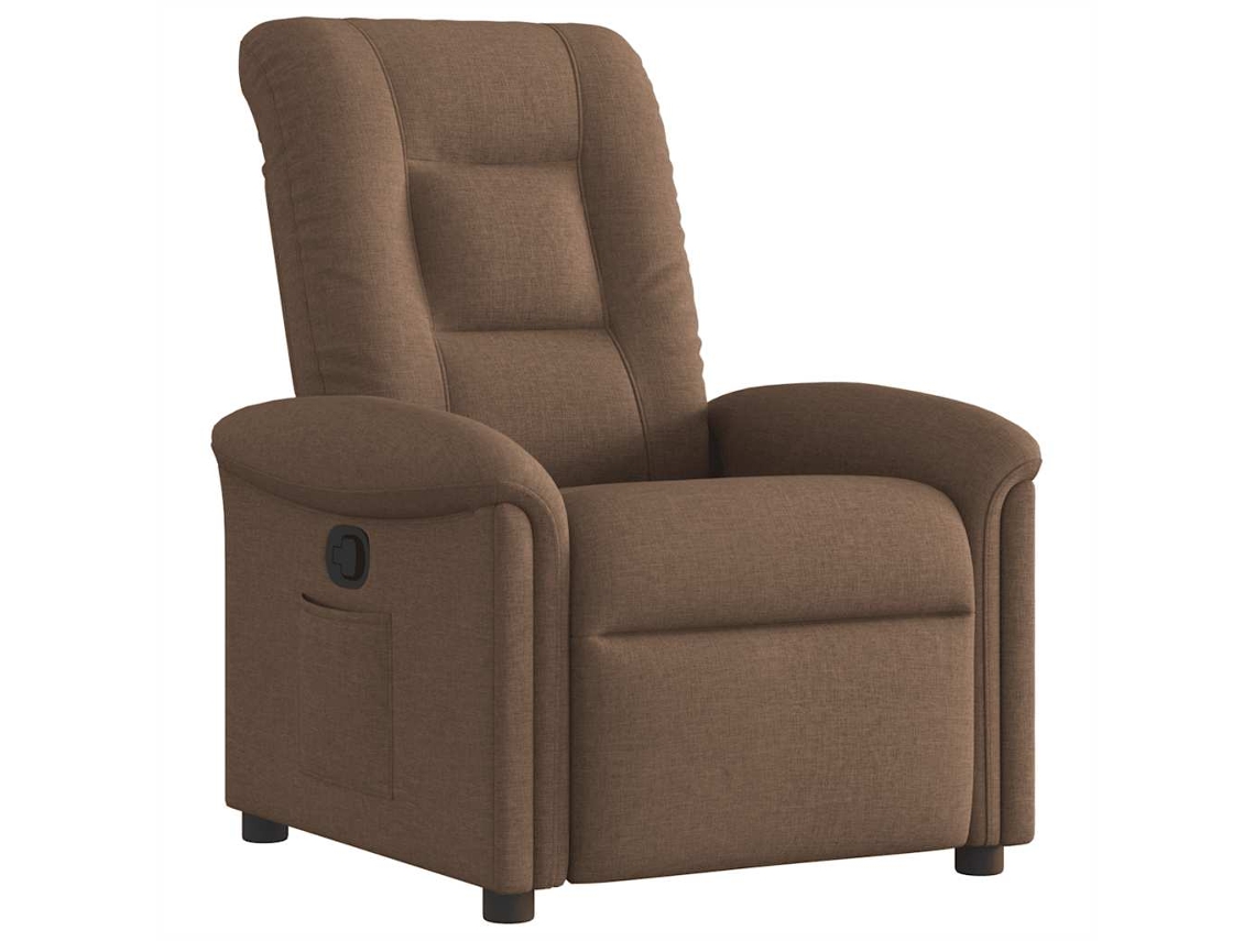 Recliner Chair, Recliner Chairs Vidaxl Marrom Tecido