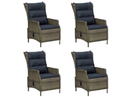 Dining Set, Dining Sets Vidaxl Marrom Rattan / Vime (n/a)