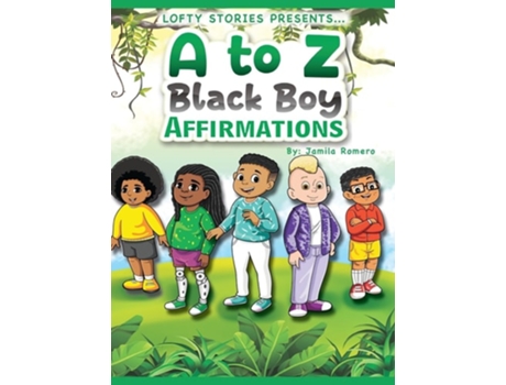 Livro A to Z Black Boy Affirmations de Jamila Romero (Inglês - Capa Dura)