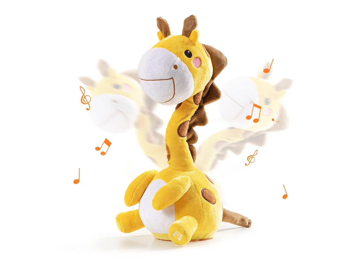 Brinquedo Girafa Dançante Falante Pelúcia Interativa Com Bt Presente Para Crianças