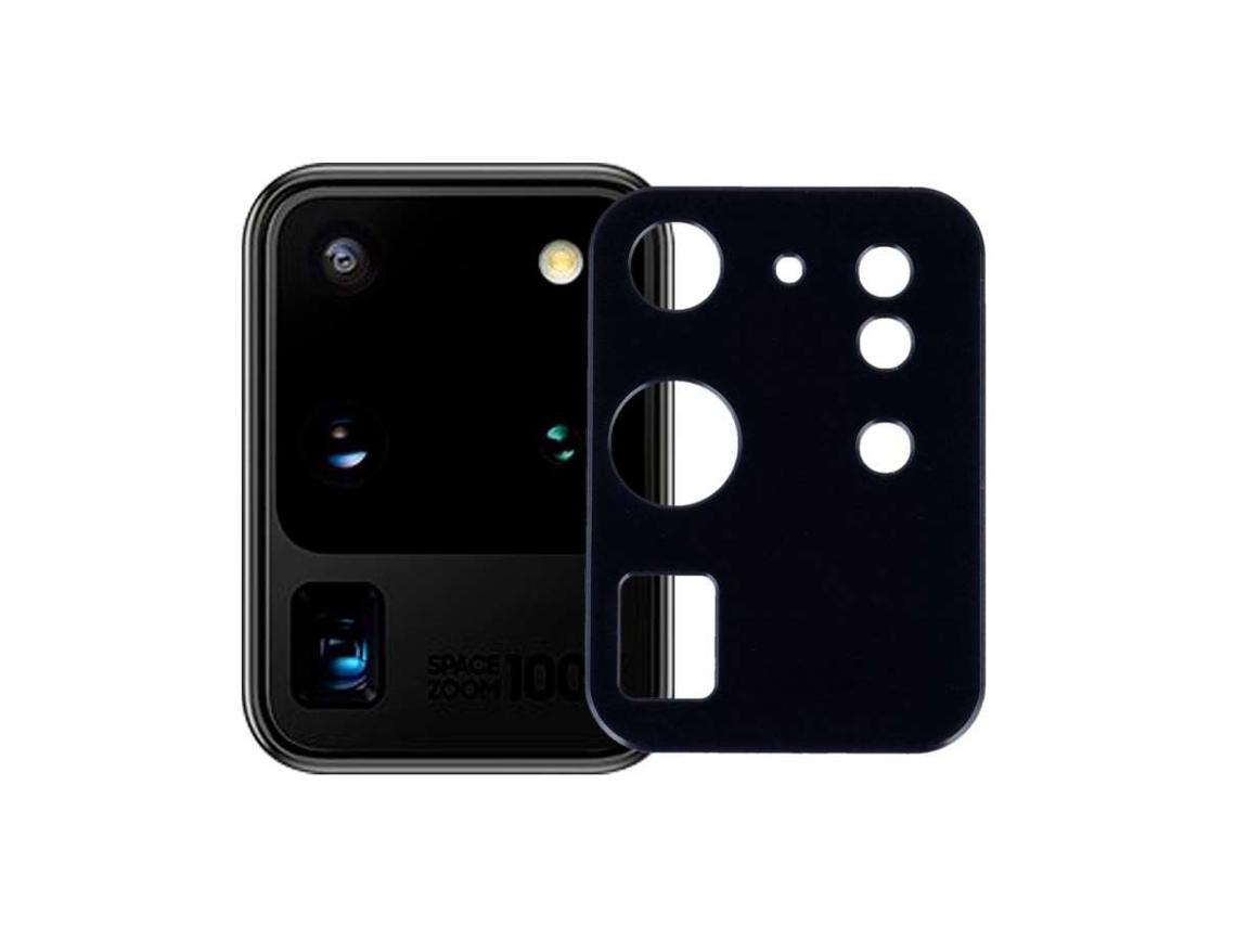 Protetor Cámara Metalizado Preto para Samsung Galaxy S20 Ultra LA CASA DE LAS CARCASAS