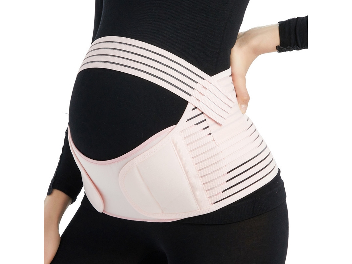 Cinta De Suporte Para Grávidas 3 Em 1, Cinta Protetora Para Aliviar A Dor, Cor-de-rosa (para Perímetro Abdominal De 80 A 110 Cm).
